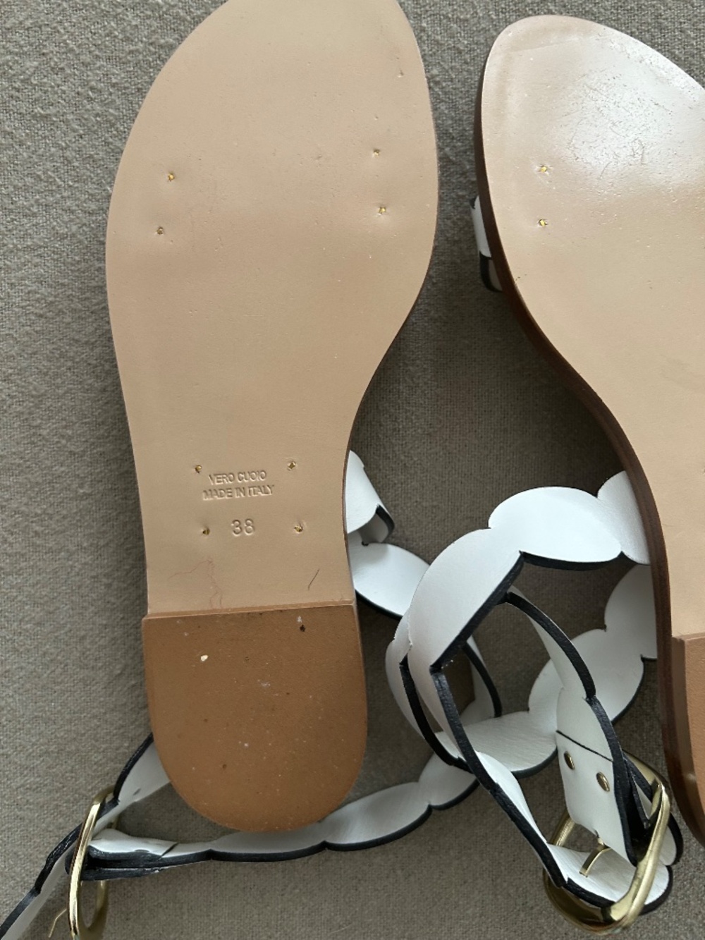 Amanu sandals white size 38 - Picture 3 of 4